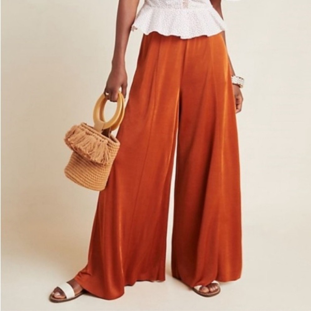 Anthropologie Maeve Shiloh Knit‎ Wide-Leg Pants